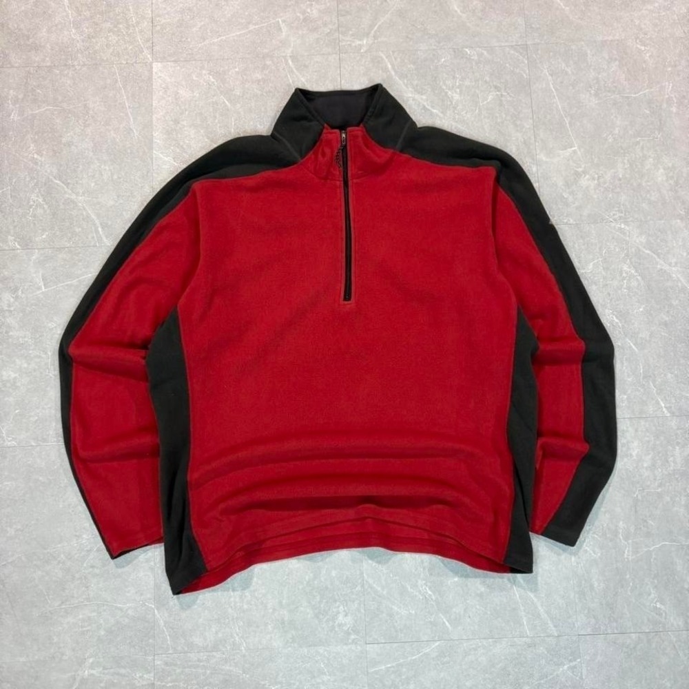 1990's Moutain hardware red 1/4 zip fleece #fleecelove #gorpcore